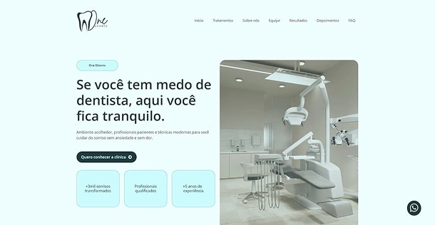 One Odonto. Odontologia completa para quem busca técnicas modernas, sem ansiedade ou medo.
