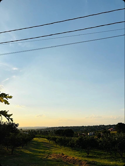 Fotografia autoral 6 - Linhas no céu de fim de tarde